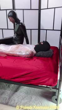 Slave-friend Mummified and Milked
