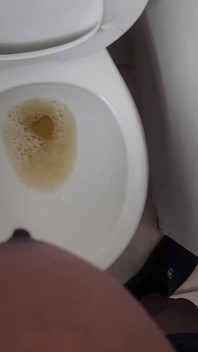 Flopping My Big Dick and Tits Out for a Nice Piss