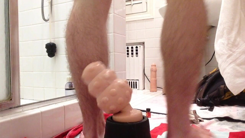 Turtlewax: Anal fun - Playing with my asshole in the bathroom