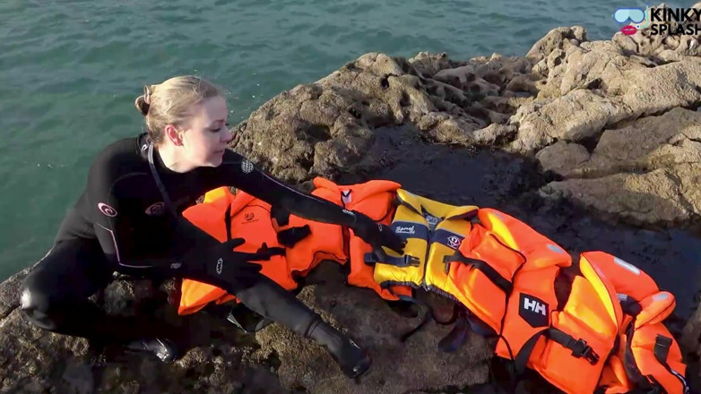 UKCuteGirl Lucy Lauren: Wetsuit and Lifejackets Lucy’s Freezing Comparison