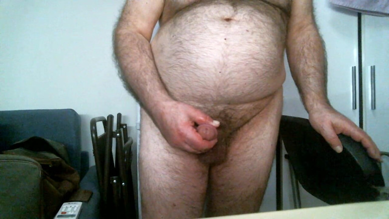 Coach Karl dude lodge: Výstřik ze Stroking na živé kameře