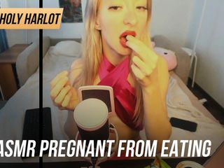 Holy Harlot: Asmr hamile kadın yemek yiyor