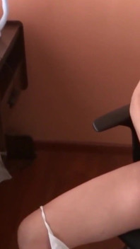 Mature Stepmother masturbates watching porn while stepson jerks off and records her