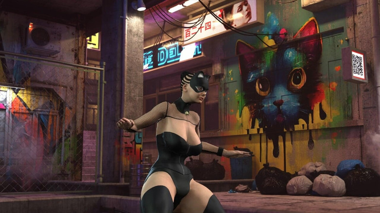 Mature Catfights and Sexfights: Bat Babe Vs Cat Lady