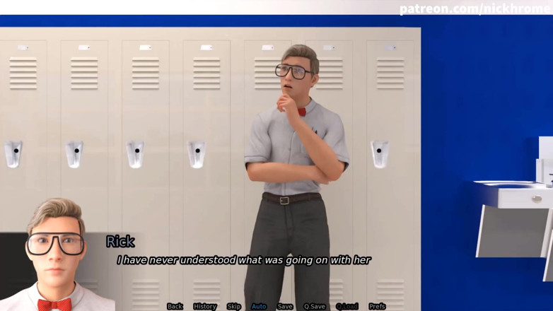 Visual Novels: SexBot 41 - nerd dengan cermin mata dengan MILF