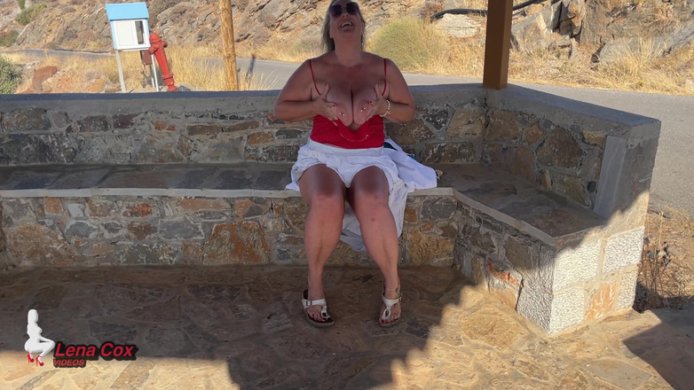 Lena Cox: Risky Public No-panties Masturbation - My Nympho Pussy Loves to Cum...