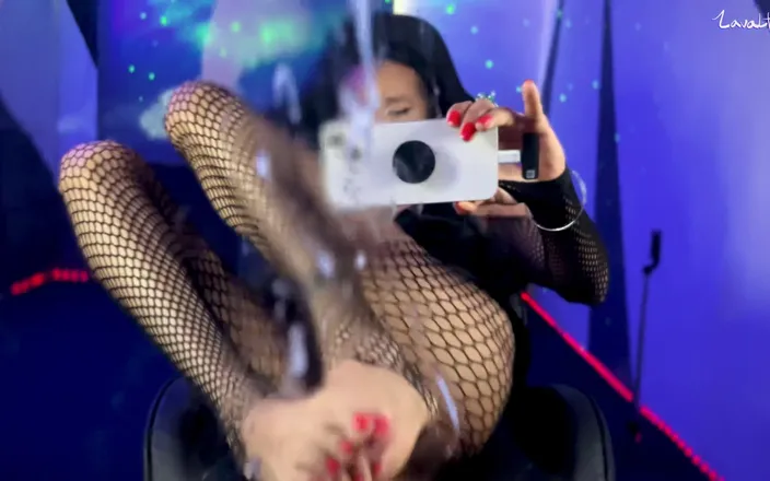 Lavala: Feet Cum on the Mirror.