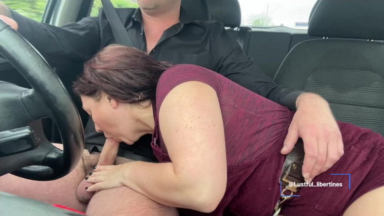 Lustful Libertines: In Car Blowjob