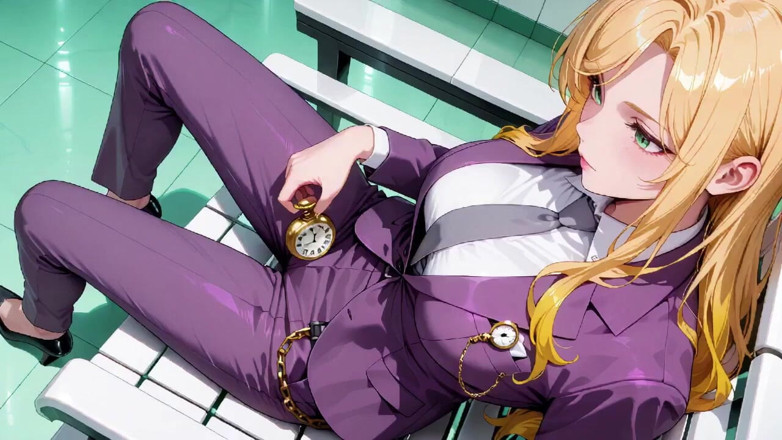 Tay Swift X: Blonde Boss in Purple Suit! Office Train Private Moments. She's...