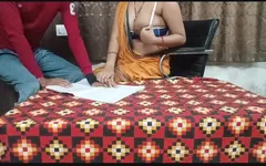 Desi Private Beautiful Tution Teacher Sucks Big Cock of Teen Boy and Gets Fucked by Her