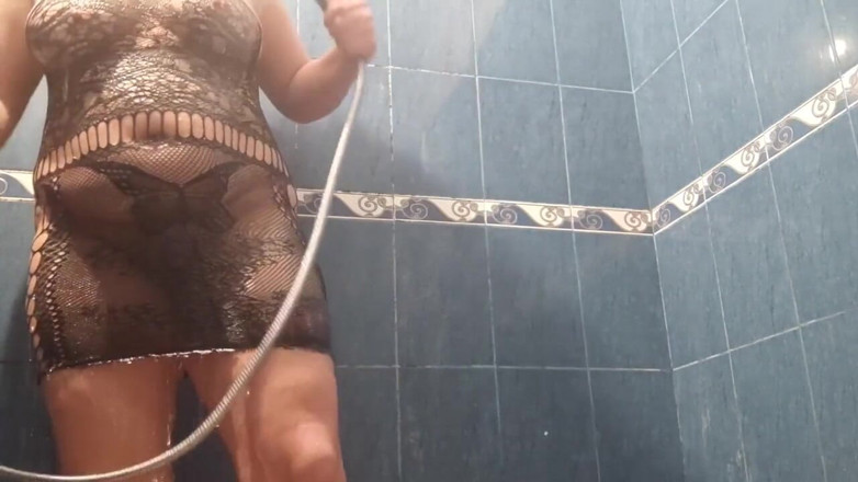 Putarankahotmilf: Anal i snitt trosa, klack getishlek, analdusch, våt klänning