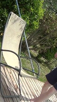 Tattooed Blonde Gets Her Feet Licked and Then Pisses in the Man's Mouth