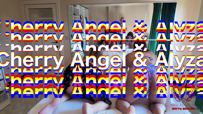 Mianins trans productions: Two Tgirls Seduce Cameraman Into Anal and Toast His Cum