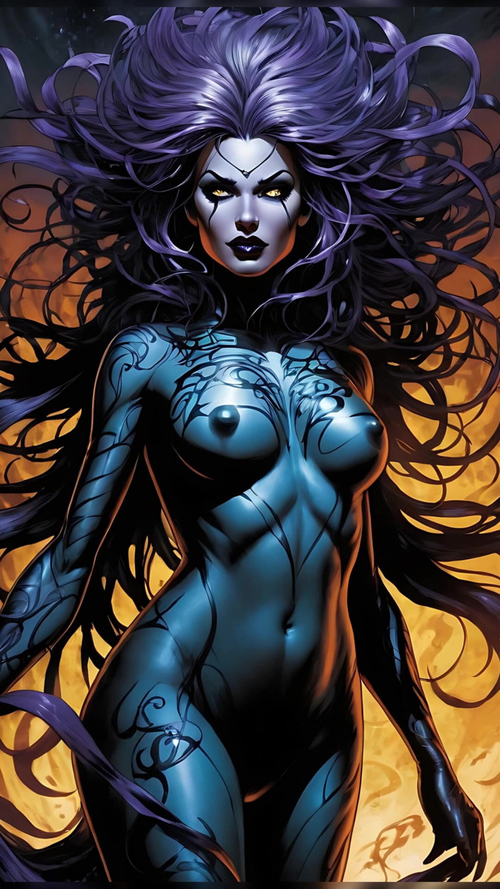 LustRender: 裸体暴风暗风面纱