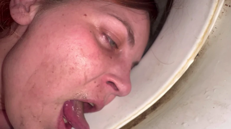 Elena917: Slickar toalett till orgasm