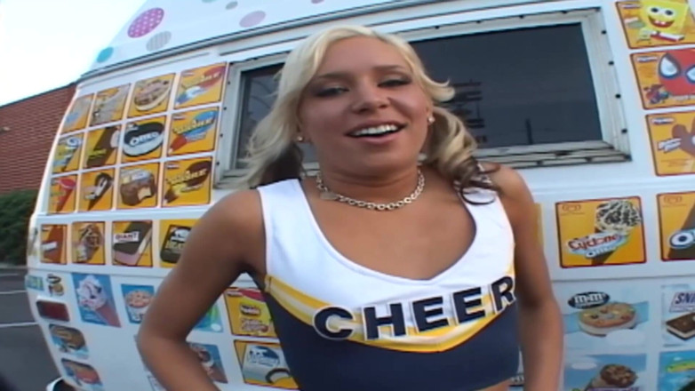 Lethal Teens: Cute cheerleader gets picked up and slammed by hard cock