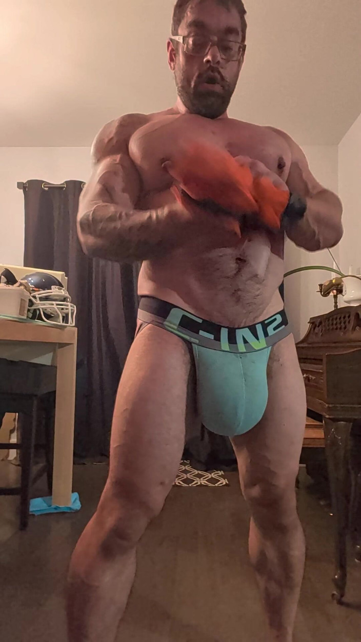 Bruiserwood: In Leather Motogp Suit After Gym