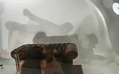 Casting babe gets fucked and sprayed with hot cum