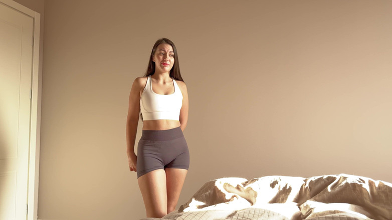 Sugary Kitty: I Jerking off on Big Ass Step Sis Sharing Bed...