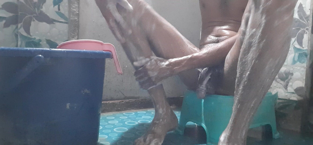 Bathroom Shower Home Indian Man Big Black Cock (Rahul Maharashtra)