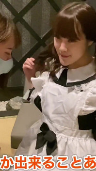 메이드 카페를 방문했을 때 시오후키 서비스를 두 번 해준 아주 귀여운 하녀!