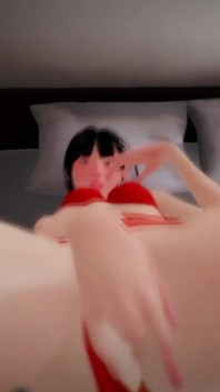 Sexy Asian Girl Fingering Her Pussy