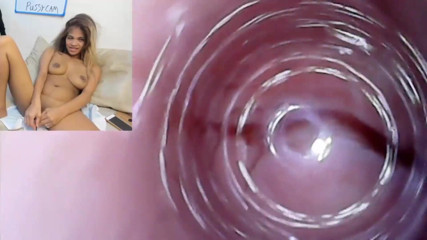SexyGamingCouple: Endoscope buceta cam imagens de gozada interna em seu mensal...