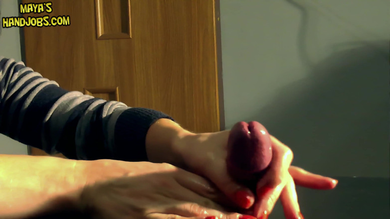 Mayashandjobs: 2 cumshots on cockboard