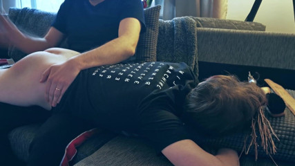Oznob Oznofla: Amateur Boy Gets His First Spanking