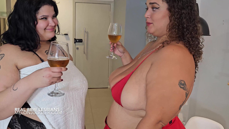 Busty BBW Latinas: Analua &amp; Ninfa Brazil awek montel sebenar lesbian berkongkek bersama