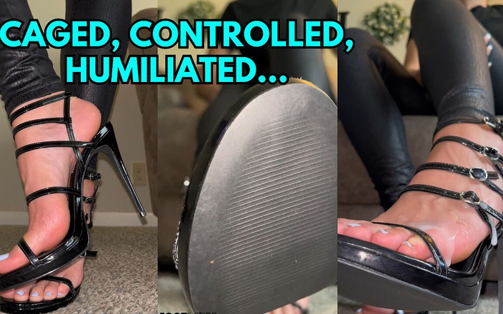 footivities: Klatkowy, kontrolowany, upokorzony przez stopy bluszczu