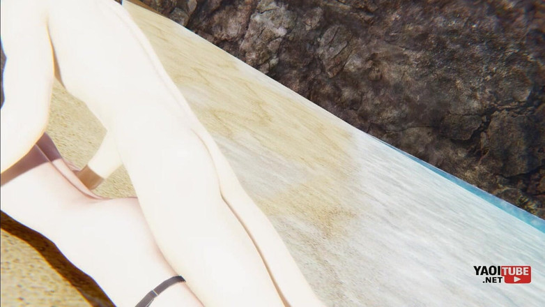 Yaoitube: Femboy Yaoi - Shin the Catboy Is Fucked in a Beach.mp4