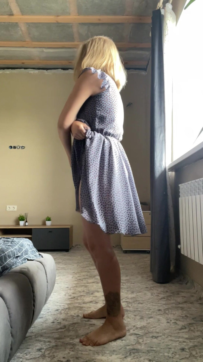 Stacy_via: Changing Clothes in Front of the Window, Public Dressing