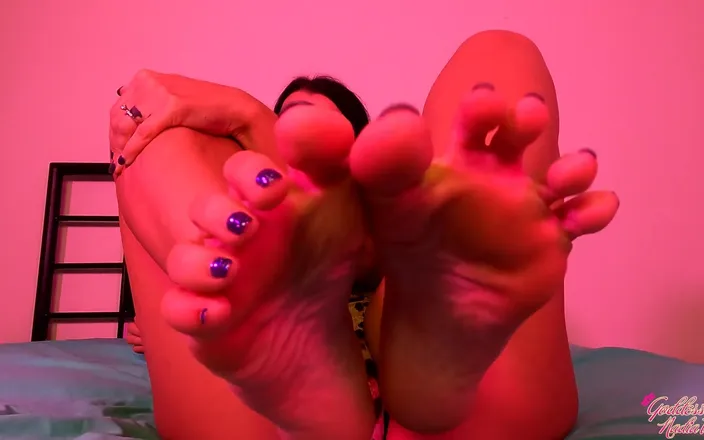 Nadia White: POV of a Human Footstool