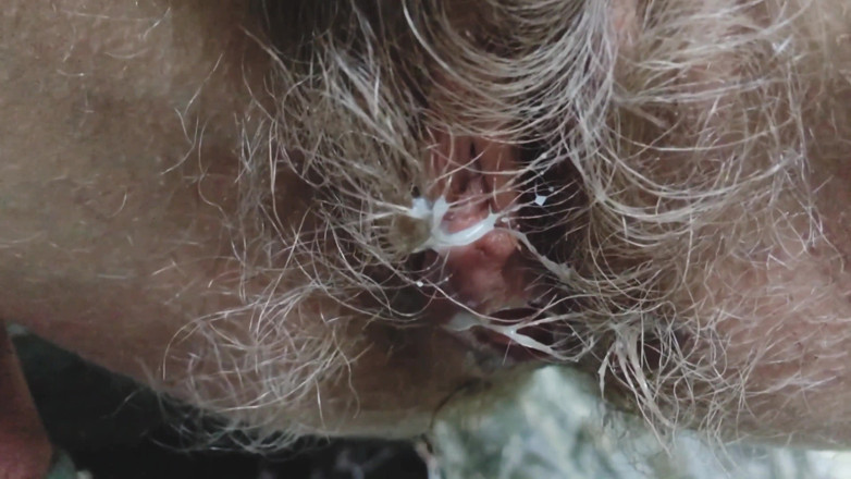 Hairy couple: Risky fucking hairy bush pussy stranger girl until creampie