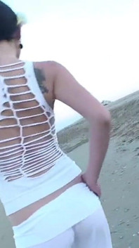 Mokry tyłek bikini model