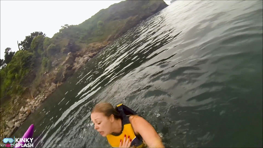 Open Water Kayak Disaster for Non Swimmer - Saved by Lifejacket (UKCuteGirl)