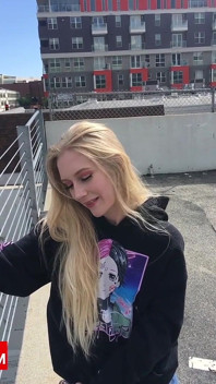 Tall Asian Guy Dominates Pale Blonde Emma Starletto - First Career Creampie Then Lick Cum Clean