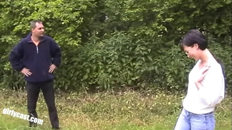 Girlycast: Lisa and her cuckold outdoor threesome