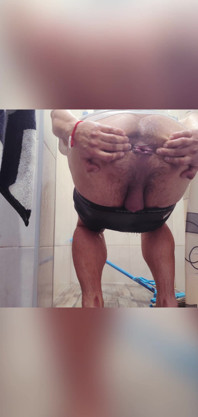 Beautiful Anal Cleaning in the Shower