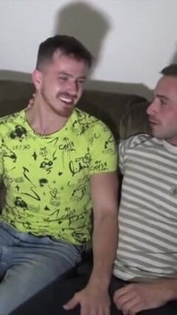 A sexy bottom from Spain fucked raw by a straight boy curious