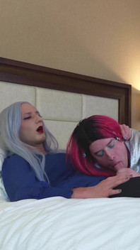 Gorgeous Femboy Goddess Gets Blowjob From Trans Kelsey Masters - Compilation 2