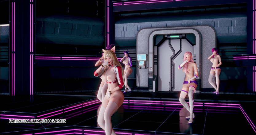 3D-Hentai Games: Dreamcatcher - Scream naked dance Ahri Akali Kaisa Evelynn Seraphine KDA 3D...