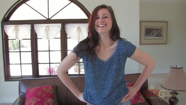ATKIngdom Fans: Jessica Madison flashes her little pink tits as she interviews