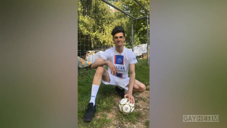 GAYheim: German Turk 19 Years Old Jerks off at the Castle in...