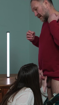 Busty Tall Teen Loves Anal with Horny Step-grandpa
