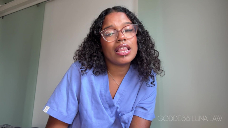 Goddess Luna Law: Micropenis Diagnosis Ebony Nurse Goddess Luna Law Turns Your Check-up...