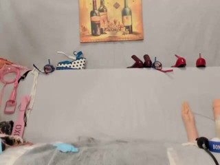 Naughty__Slave: BDSM show with nipple pumps, shoe in pussy, clamps, spanking,...