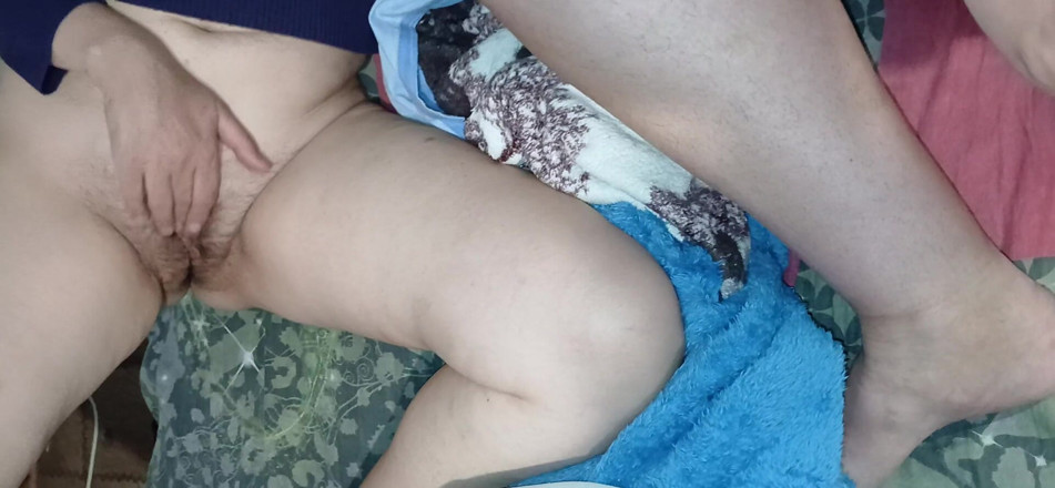 Lesbian-candys: Two Hairy Pussies and One Pussy in Panties Writhe in...