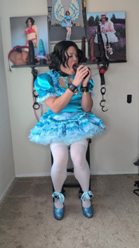 Sissy Candy Playing with Dildos Part 1